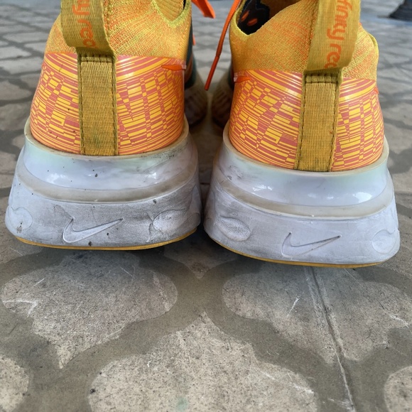 Nike React Infinity Run Flyknit CU1443-481 in Blue and Orange - Picture 3 of 5